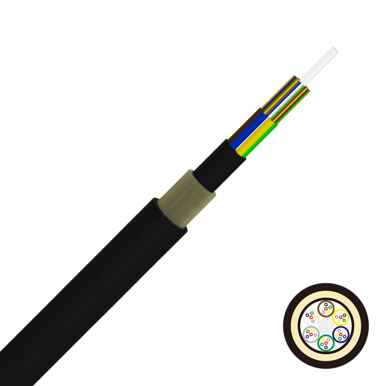 Aerial ADSS All Dielectric Self Supporting Fiber Optic Cable