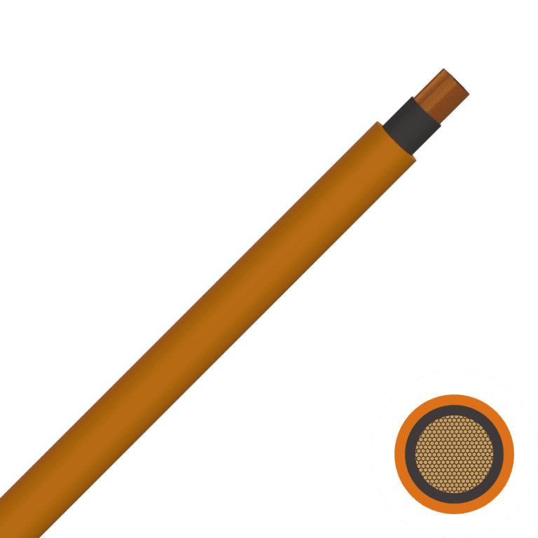 BS 638 0361TQ Orange Sleeved Flexible Welding Cable